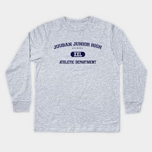 Juuban Junior High Athletic Department Kids Long Sleeve T-Shirt